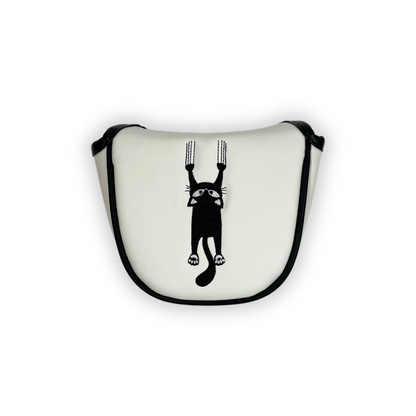 Putter Headcover - Fallande Katten,Vit