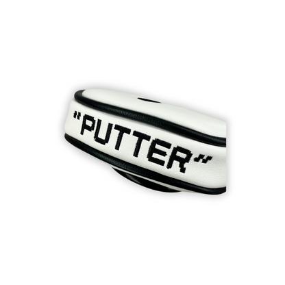 Putter Headcover - Fallande Katten,Vit