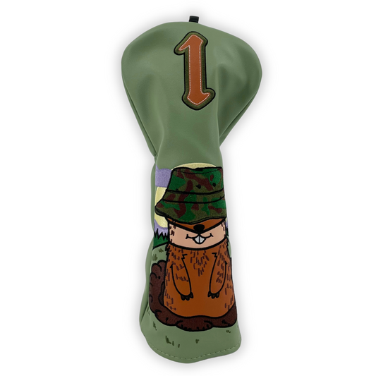 Driver Headcover - Krigssorken, Grön