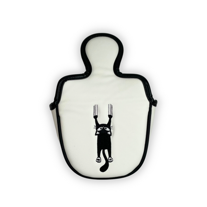 Putter Headcover - Fallande Katten,Vit